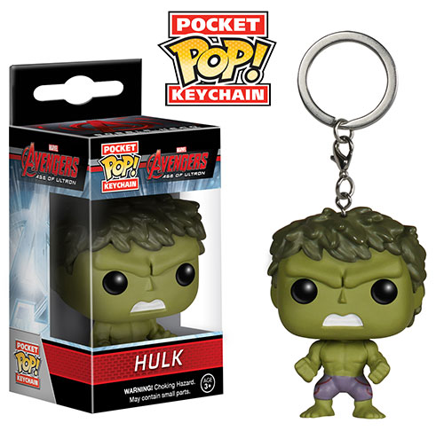 Pocket Pop Hulk Keychain. Avengers Age of Ultron Funko.