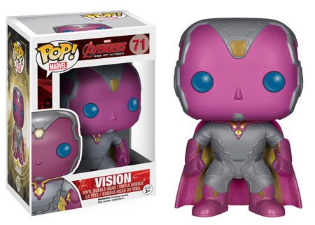 Pop Marvel Avengers Age of Ultron Vision figure. Funko.