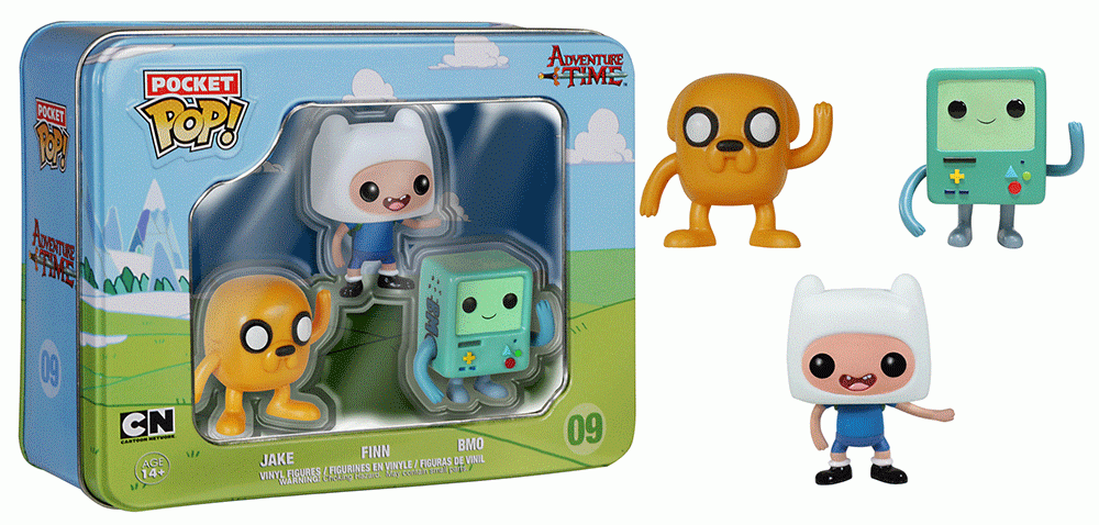 Adventure Time Pocket Pops, Jake, Finn, and BMO by Funko
