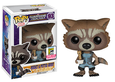 Pop Marvel Guardians of the Galaxy  Nova Rocket with Potted Groot