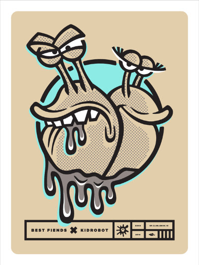SDCC limited edition Best Fiends premium screen print