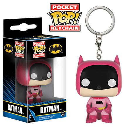 Funko Batman Pocket Pop Keychain in Pink