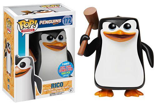 Funko Pop! Movies- Penguins of Madagascar - Rico with Mallet figure